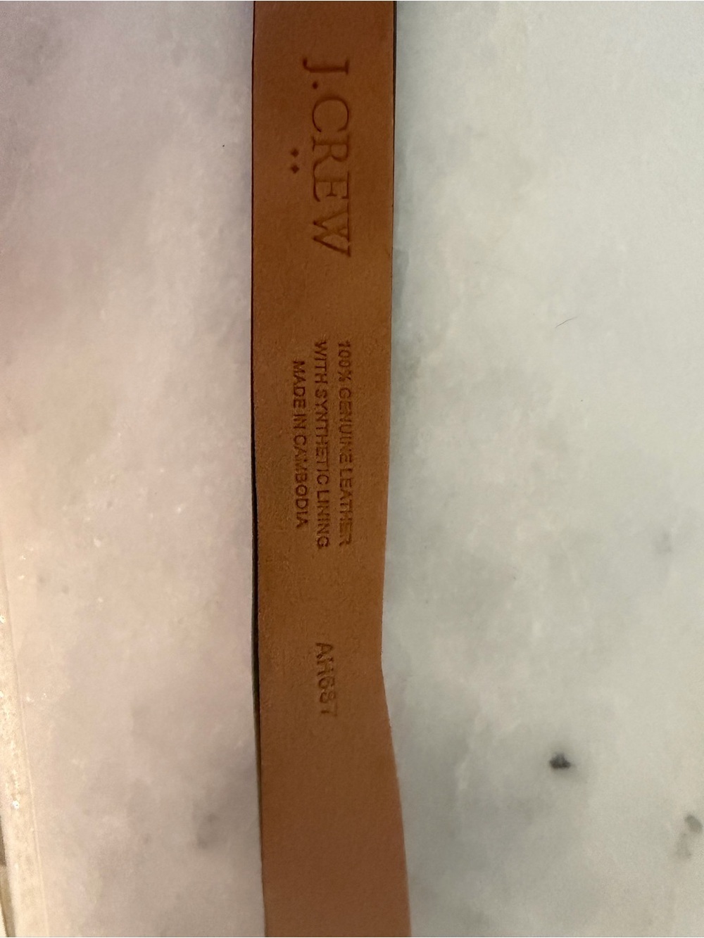 J. Crew Calf Hair Leopard Print Narrow Belt with Gold Buckle - Picture 3 of 4